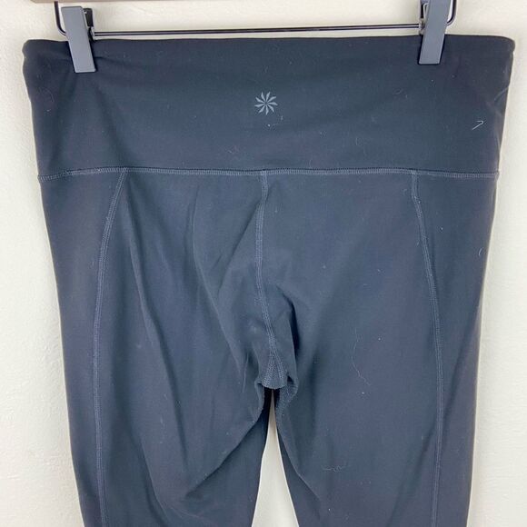 Athleta Mantra Mesh Capri Black Leggings - Picture 7 of 8